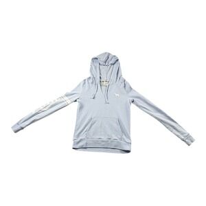 Victoria's Secret PINK XS Hoodie Light‎ Blue Dog Logo Pullover Sweatshirt